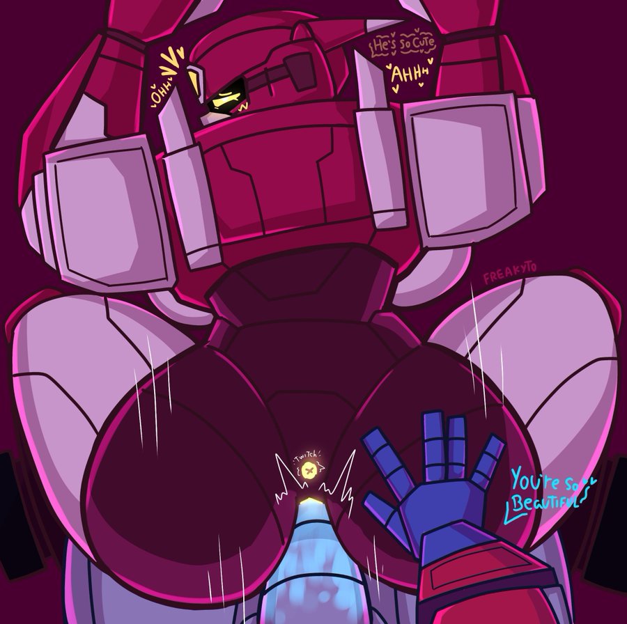 ass ass_focus ass_grab blush cum_inside elita_one large_ass large_penis laying_down optimus_prime straight transformers
