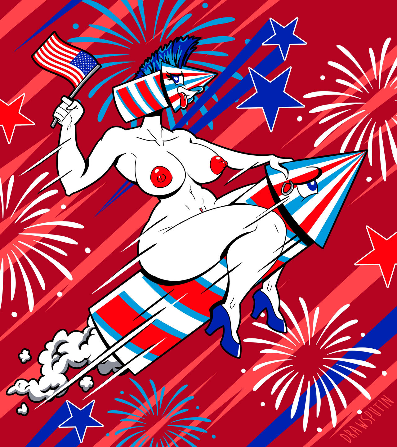 1girls 4th_of_july big_ass big_breasts breasts bust busty chest curvaceous curvy curvy_figure digital_media_(artwork) female hips hourglass_figure huge_ass huge_breasts large_ass large_breasts legs mature mature_female slim_waist thick thick_hips thick_legs thick_thighs thighs voluptuous waist white-skinned_female white_body white_skin wide_hips
