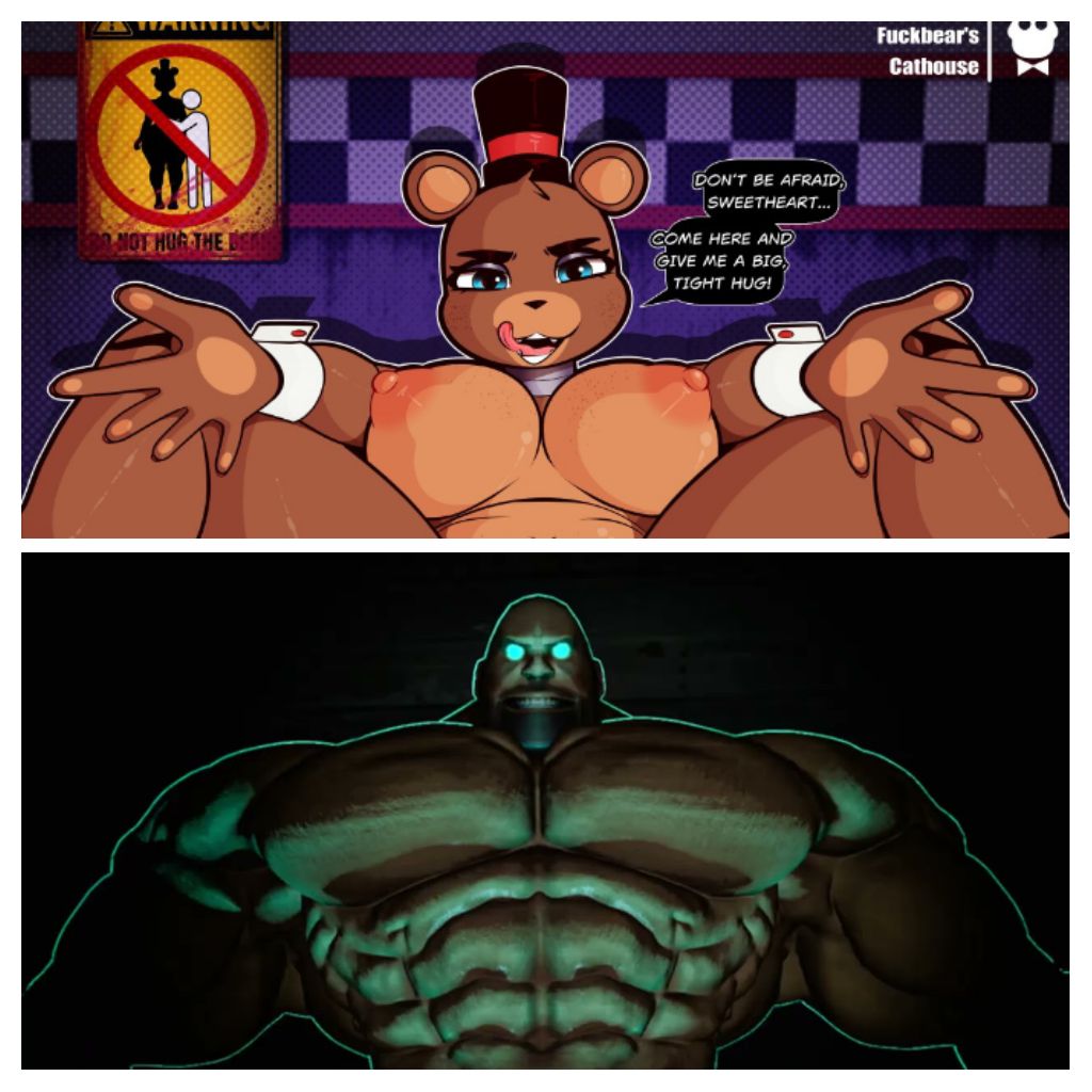big breasts, breasts, crossover, fanmade, female, five nights at freddy's, freddy (fnaf), funny, heavy (team fortress 2), heavy weapons guy, horny, imminent, imminent rape, imminent sex, kevwrite, lmao, lol, male, male/female, meme, mge, mge brother, rule 63, shitpost, team fortress 2, what