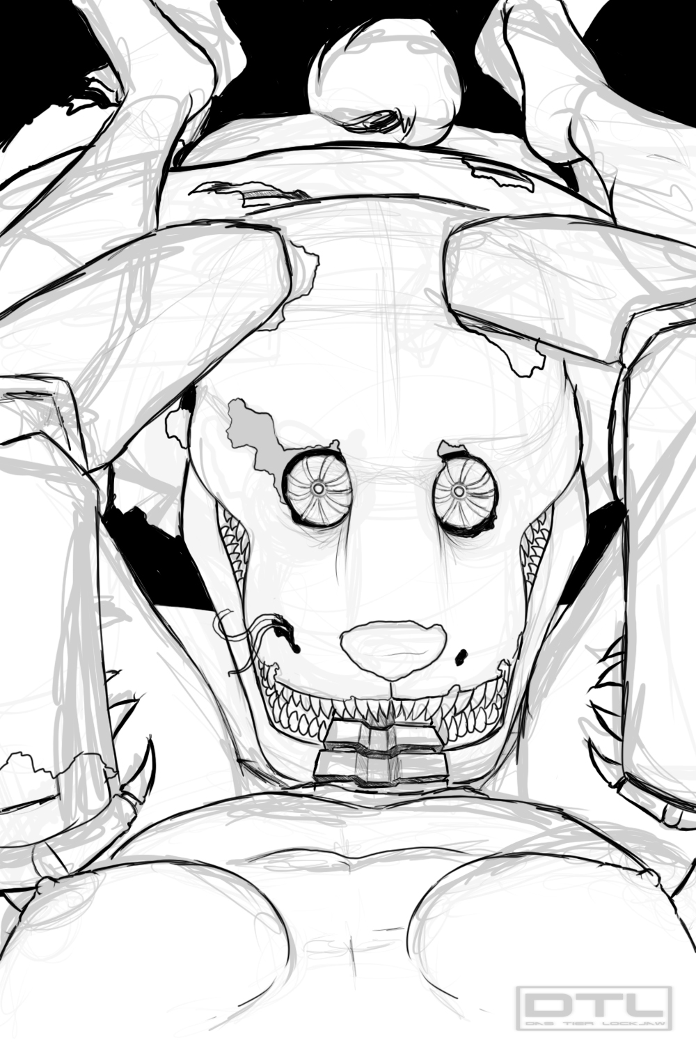 anon anonymous anonymous_character anonymous_female breasts cunnilingus dream female female_human female_pov five_nights_at_freddy's five_nights_at_freddy's_4 guard human male mammal nightmare_bonnie nightmare_bonnie_(fnaf) oral rough self_insert sketch uncensored y/n