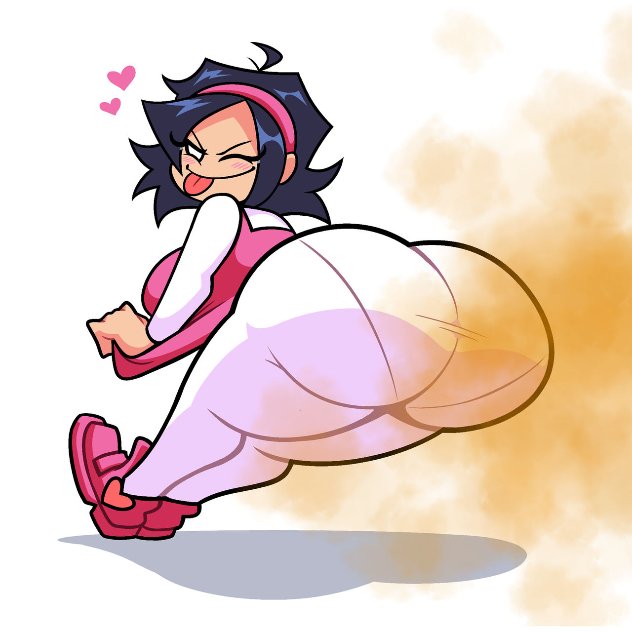 ass focus, big ass, briefondue, fart, fart cloud, fart fetish, friday night funkin, nene (newgrounds), newgrounds, no pupils