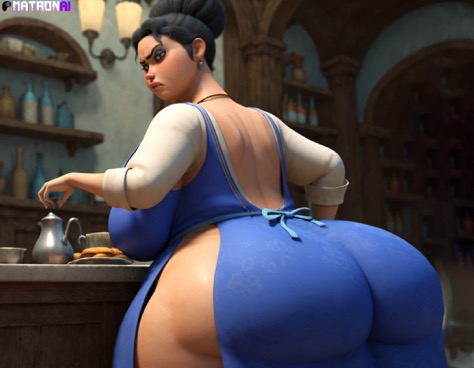 ai_generated bbw dreamworks huge_ass huge_breasts latina matronai_(artist) netflix puss_in_boots_(dreamworks) señora_zapata shrek_(series) the_adventures_of_puss_in_boots thick_thighs wide_hips