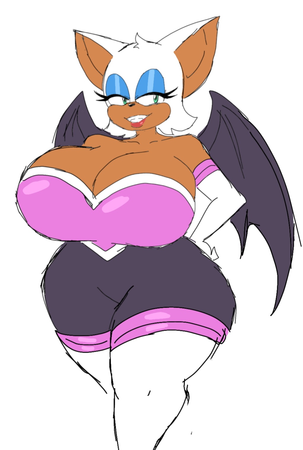 huge_breasts momiji_(artist) rouge_the_bat sonic_(series) tagme