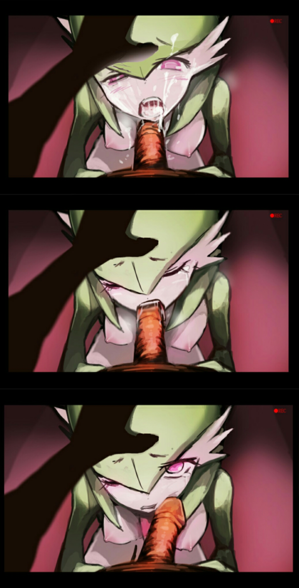 1boy, 1girls, 2012, after sex, akibi, anthro, blush, breasts, closed eyes, cum, cum in hair, cum in mouth, cum on breasts, cum on face, duo, female, female gardevoir, forced, gardevoir, green hair, hair, human, human on anthro, humanoid, interspecies, male, male human, mammal, nintendo, nipples, one eye closed, oral, penis, pink eyes, pokemon, pokemon (species), pokemon rse, pokephilia, rape, sex, straight, tagme, tear, tears, video games, white body