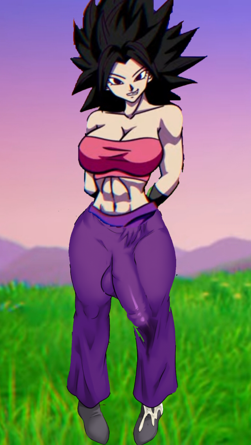 athletic_female caulifla collage futa_only futanari leaking_cum muscular muscular_female tagme