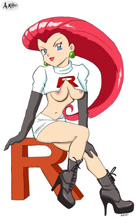 2001 amh female female_only human human_only jessie_(pokemon) nintendo pokemon solo team_rocket