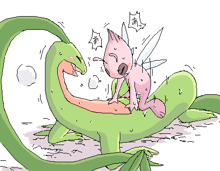 celebi grovyle mikazuki_karasu pokémon_(species) pokemon pokemon_(species) pokemon_mystery_dungeon shiny_pokemon