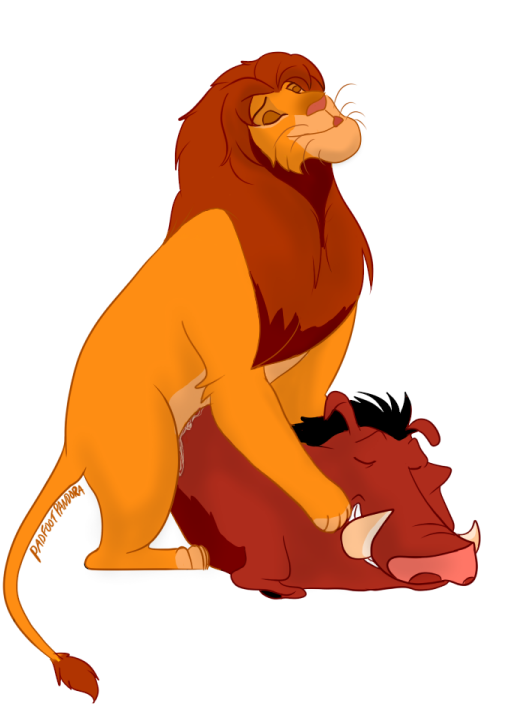 2boys disney feline feral feral_on_feral gay interspecies lion male male_only mammal padfootpandora porcine pumbaa simba the_lion_king warthog yaoi