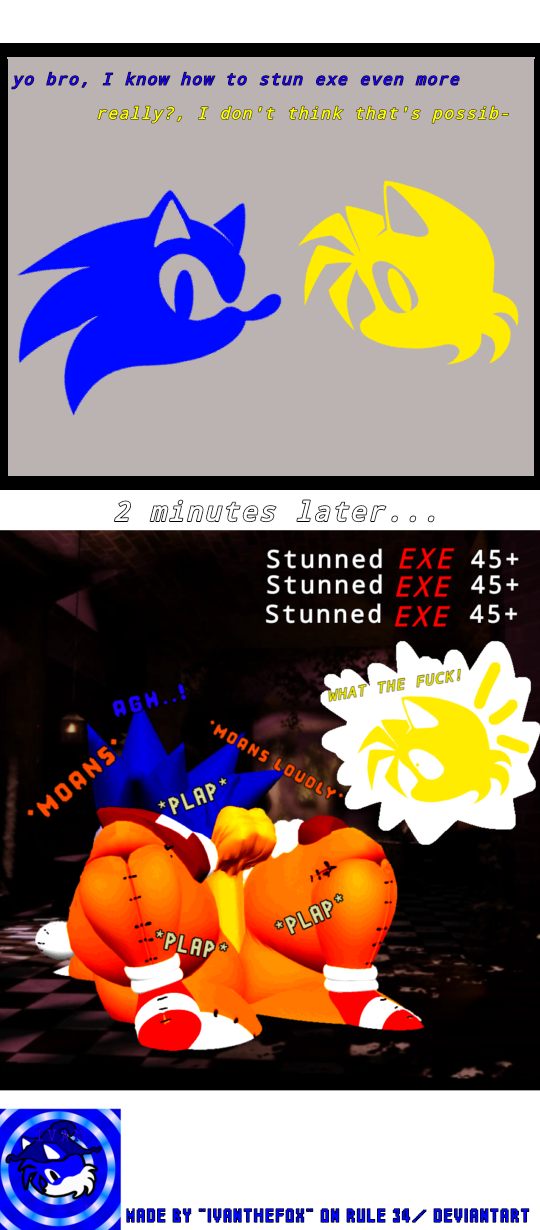 1girls, 2boys, 2boys1girl, 3d, anthro, big ass, comic, dialogue, english text, female, gameplay mechanics, ibispaintx, male, male penetrating, male penetrating female, male/female, mating press, outcome memories, prisma3d, sex, sonic (series), sonic the hedgehog, sonic.exe (series), stunned, tails, tails doll, tails the fox, tailsko doll, tripwire (outcome memories)