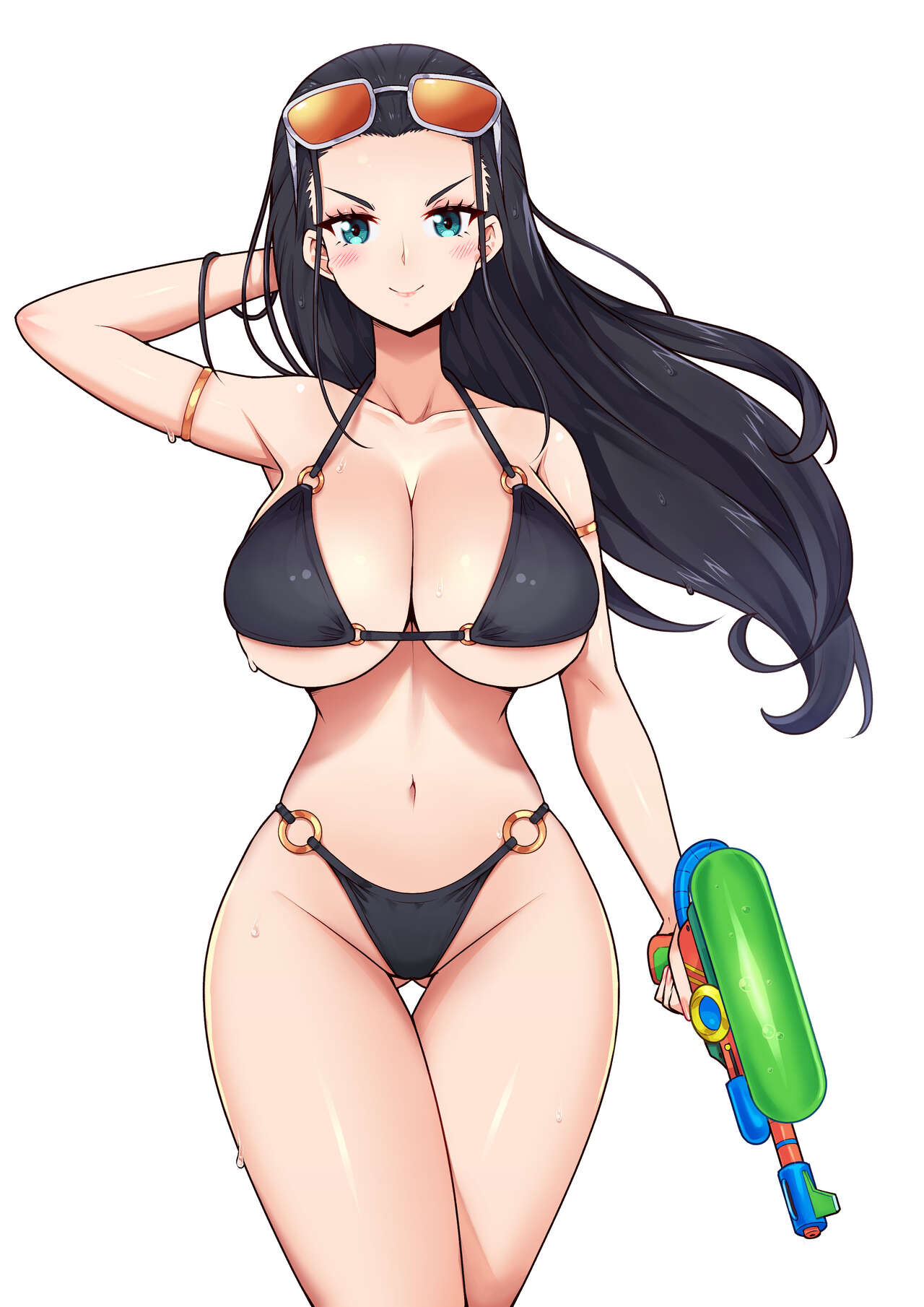 female female_only nico_robin one_piece post-timeskip pussy sunglasses tagme virus-g