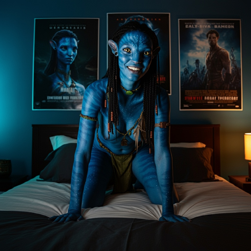 ai_generated alien alien_girl avatar blue_skin na'vi neytiri tagme