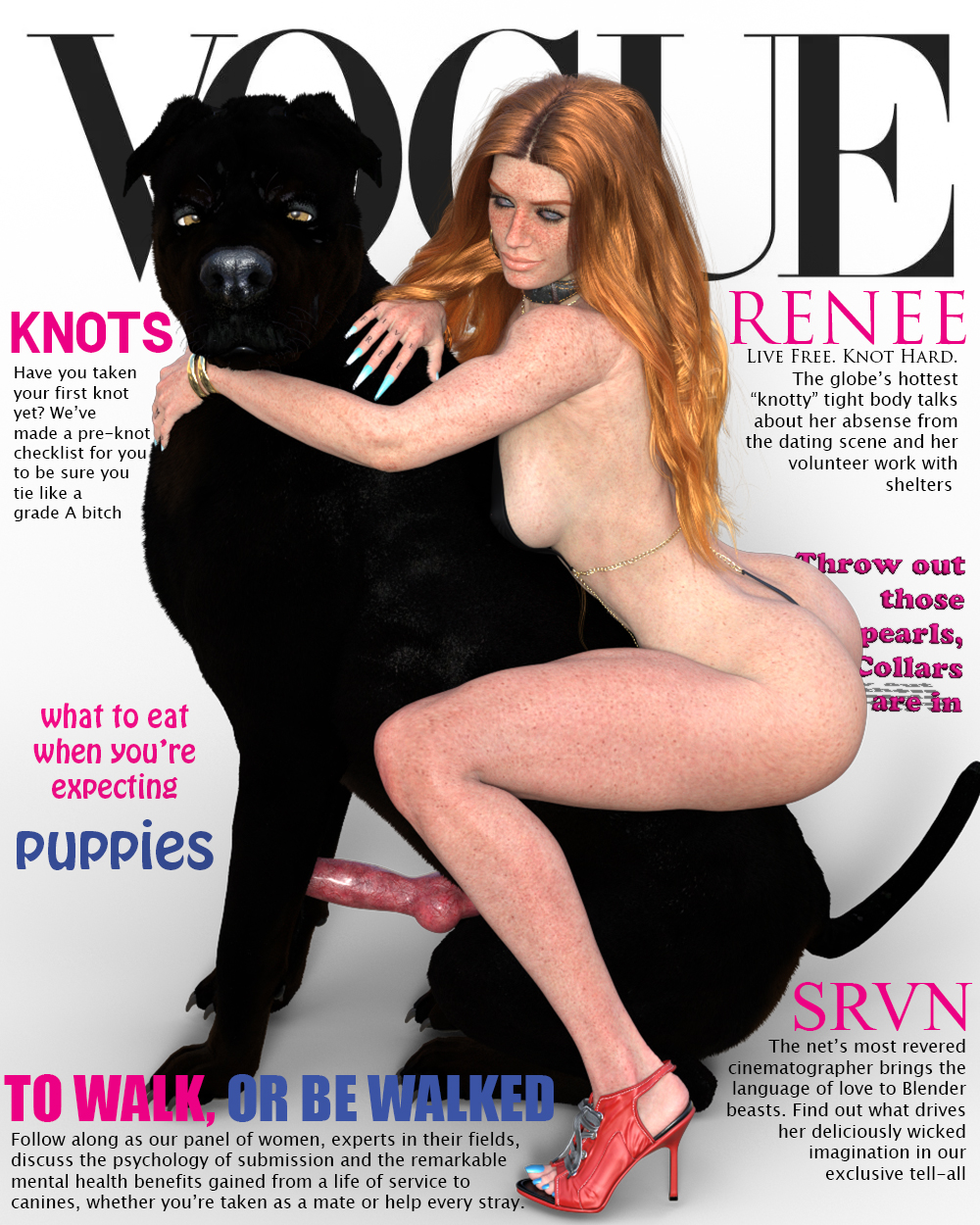 blue_eyes canine canine canine_penis female feral_on_female freckles freckles_on_ass freckles_on_breasts freckles_on_face freckles_on_shoulders iwantamonsterinmycloset knot knotted_penis magazine magazine_cover non-human red_hair renee_(iwamimc) renee_(iwantamonsterinmycloset) vogue_(magazine) zoophilia