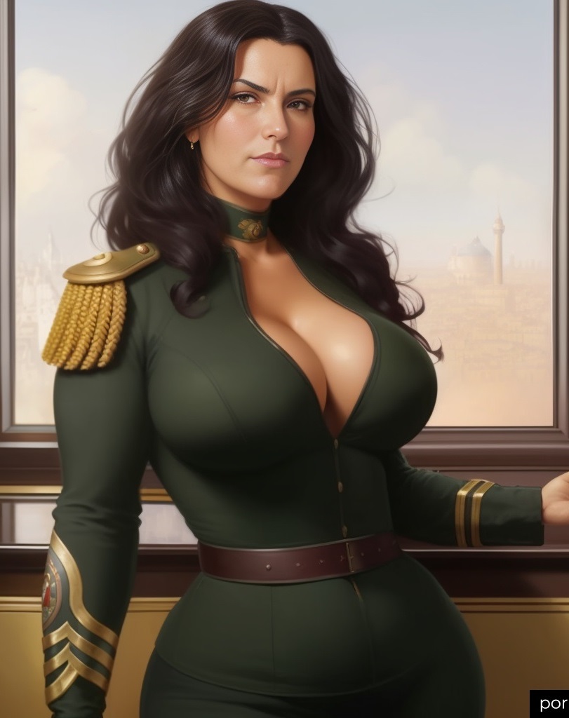 ai_generated fascism huge_breasts italian italian_female milf military_uniform pornpen.ai world_war_2 ww2