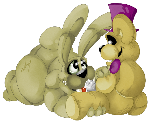 all_fours alpha_channel animatronic anthro barefoot bear cum cum_in_mouth cum_inside cum_on_face cum_on_penis cum_on_tongue cute erection fellatio five_nights_at_freddy's five_nights_at_freddy's_4 fredbear_plush_(fnaf) fronnie frots glowing glowing_eyes hand_on_stomach hat headgear lagomorph licking long_ears looking_down looking_up machine male male_only mammal metal_penis naked nude oral orgasm penis plushie plushophilia plushtrap plushtrap_(fnaf) rabbit robot sex simple_background sitting smile spread_legs spreading teddybear tongue tongue_out transparent_background yaoi