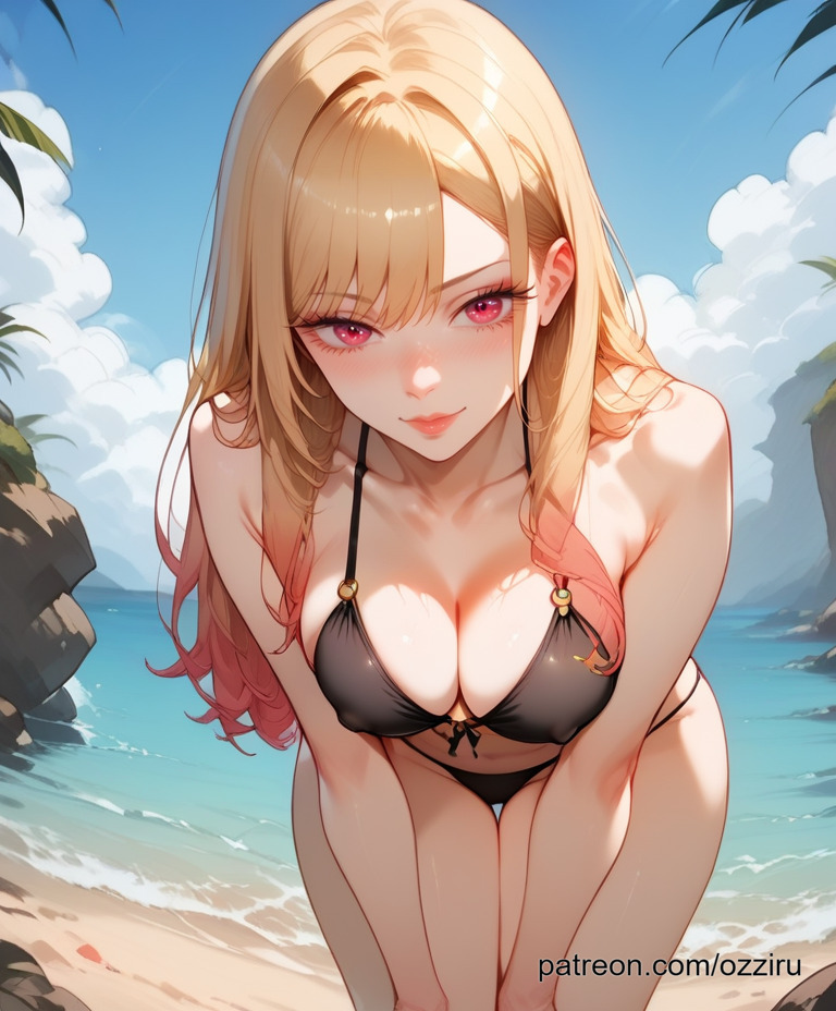 ai_generated beach female kitagawa_marin ozziru