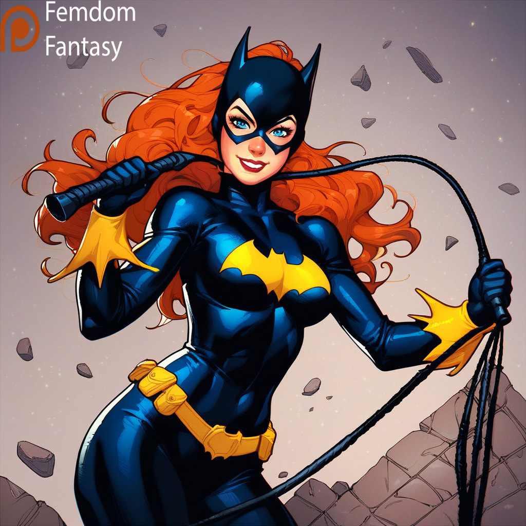 1girls ai_generated batgirl bdsm_gear black_panties bondage breasts dc_comics dominant dominant_female domination dominatrix dominatrix_outfit femdom femdom_pov femdomfantasyai sexually_suggestive smug_face solo submission thighs whip