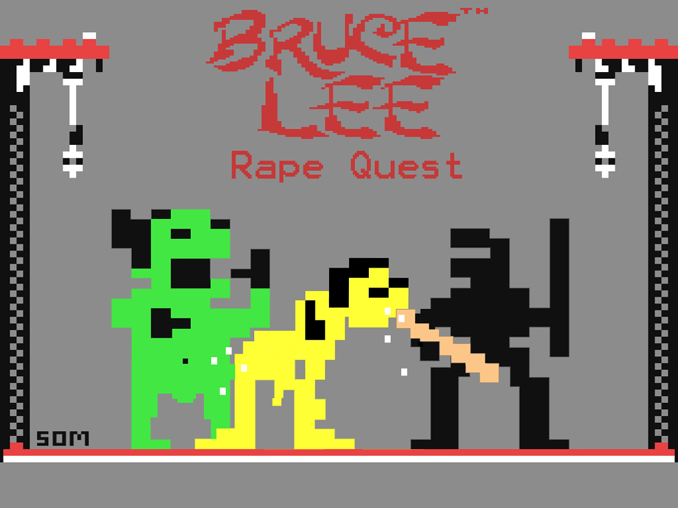 bruce_lee commodore_64 green_yamo ninja penis pixel_art som