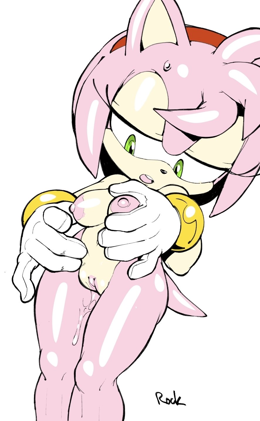 1girls, amy rose, female, female only, hedgehog, hotred, nude, rockthebull, sega, solo, sonic (series), sonic the hedgehog (series), tagme