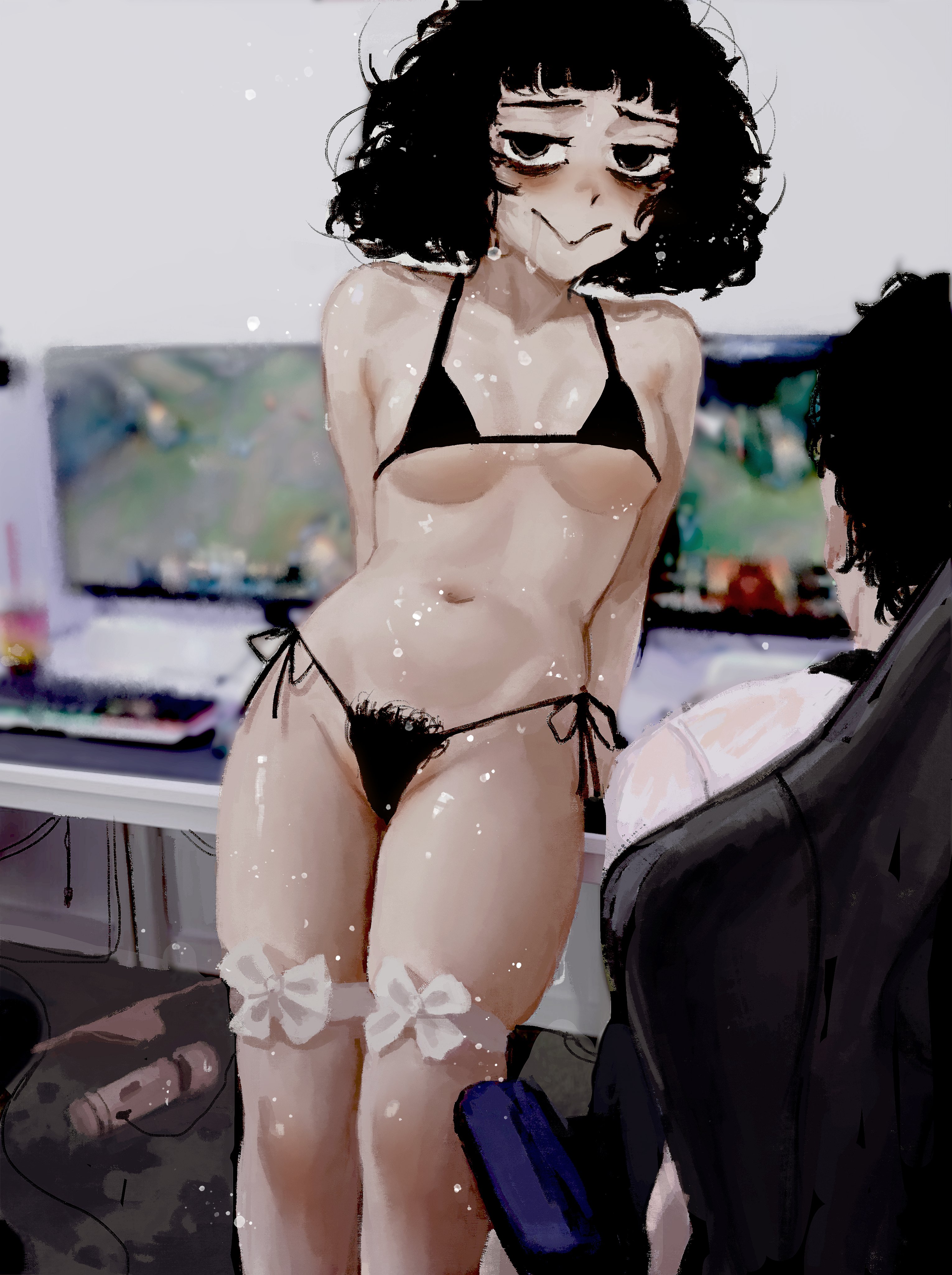 black bikini, casato, ellie (casato), female