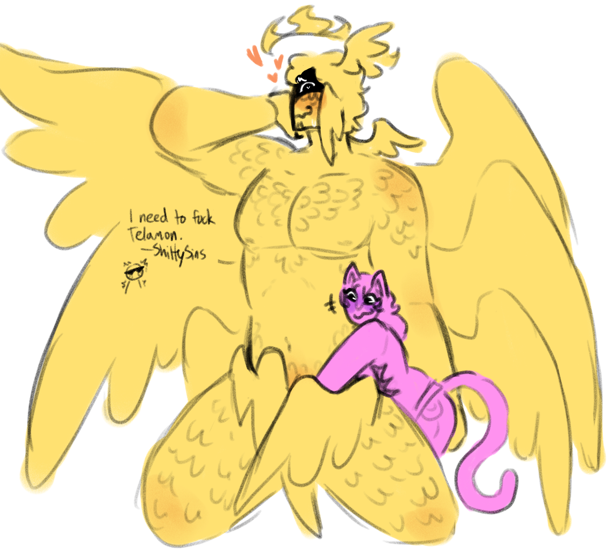 8 wings, blush, brighteyes, brighteyes (forsaken), cat ears, cat tail, drawing, forsaken (roblox), hair, halo, masturbating other, roblox, roblox admins, roblox game, robloxian, shedletsky, shedletsky (forsaken), shittysins, size difference, tagme, telamon, wings, wings on head