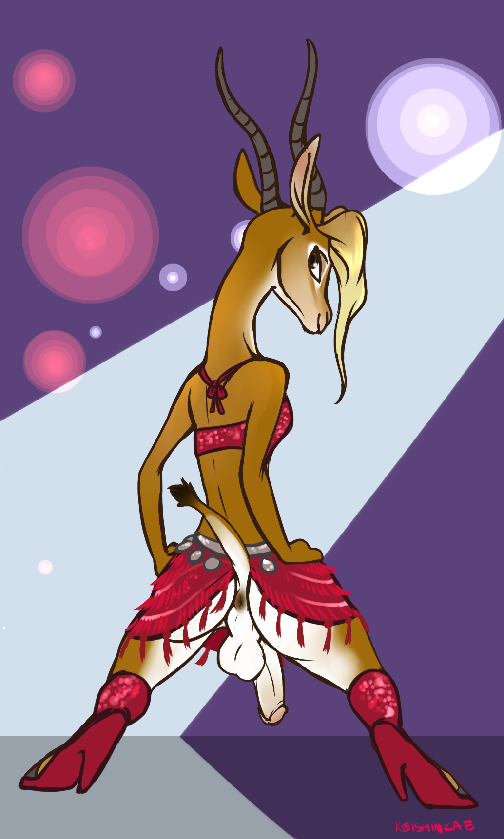 ambiguous_gender anthro gerenuk keishinkae male male_only mammal