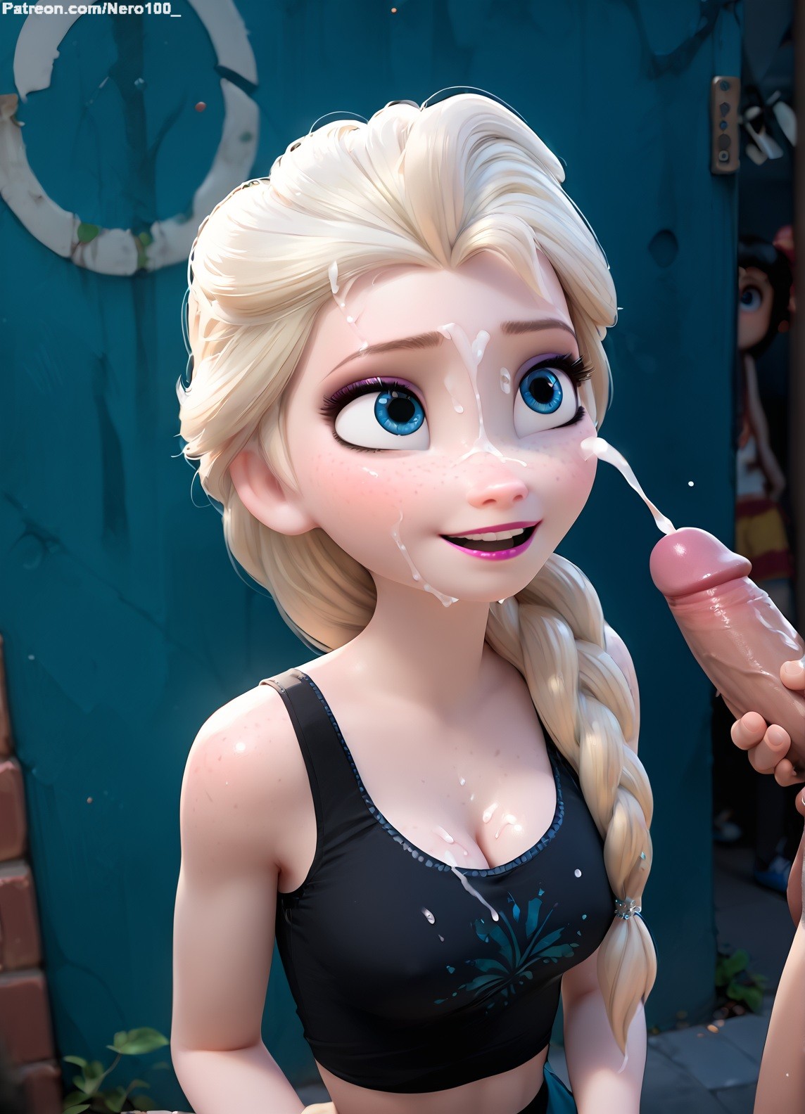 1boy, 1girls, 2d, 3d, ai generated, athletic, athletic female, big ass, big breasts, big eyes, blonde female, blonde hair, blue eyes, braid, breasts, bukkake, chest, clothing, completely naked, completely nude, completely nude female, cum, cum on body, cum on breasts, curvy, curvy figure, cute, cute face, detailed, disney, elsa (frozen), eyelashes, eyeshadow, female, fit, fit female, focus, frozen (film), frozen 2, high quality, large breasts, legs, light skin, light-skinned female, lips, lipstic, looking at viewer, makeup, male, mascara, medium breasts, naked, nipples, nude, nude female, pale skin, pale-skinned female, perky breasts, posing, pussy, seductive, seductive look, skinny, skinny female, stable diffusion, tagme, thighs, thin female, thin waist, uncensored, vagina