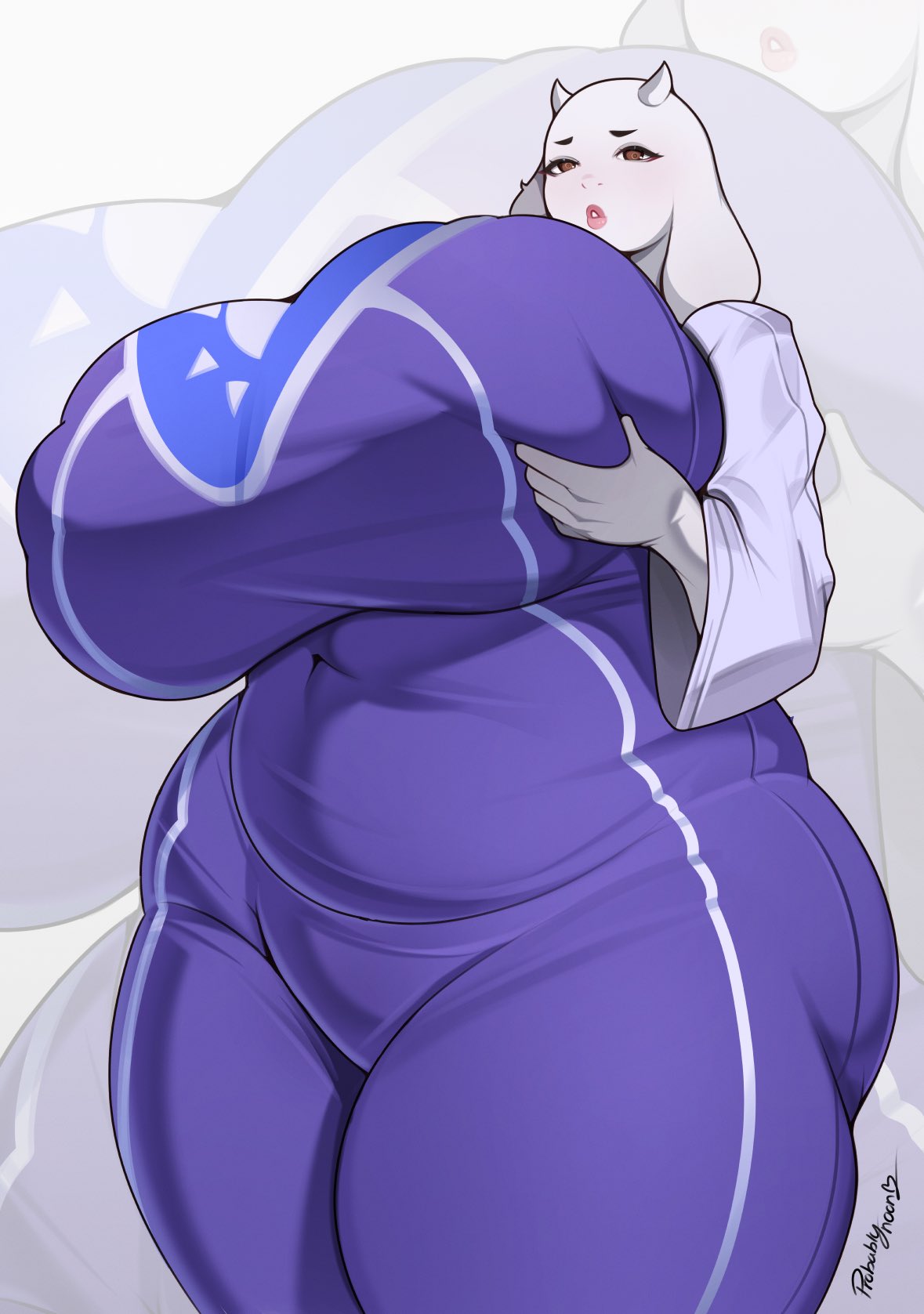 1female 1girls big_breasts breasts female female_only furry mature mature_body mature_figure mature_woman milf probablynoon solo solo_female tagme toriel twitter_link undertale