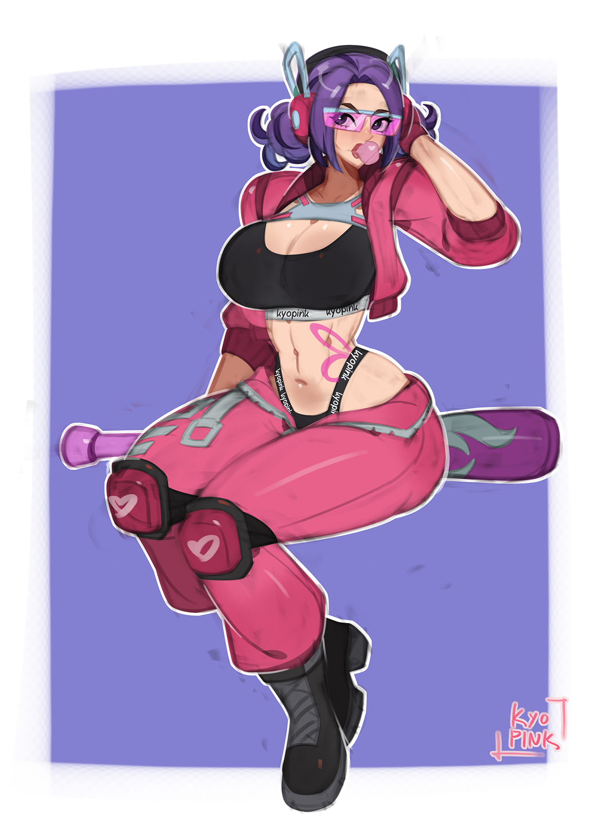 1girls, alternate costume, asian female, bat, big breast, big breasts, bra, breasts, cleavage, clothed, clothes, clothing, curvaceous, curvaceous body, curvaceous female, curvaceous figure, curvaceous hips, curvy, curvy body, curvy female, curvy figure, curvy hips, female, female focus, female only, glasses, jacket, japanese female, kyopink, marvel, marvel comics, marvel rivals, panties, pants, pants unzipped, psylocke, psylocke (sai) (fleeting butterfly), solo, sports bra, sunglasses, tattoo, tinted eyewear, unzipped, unzipped pants
