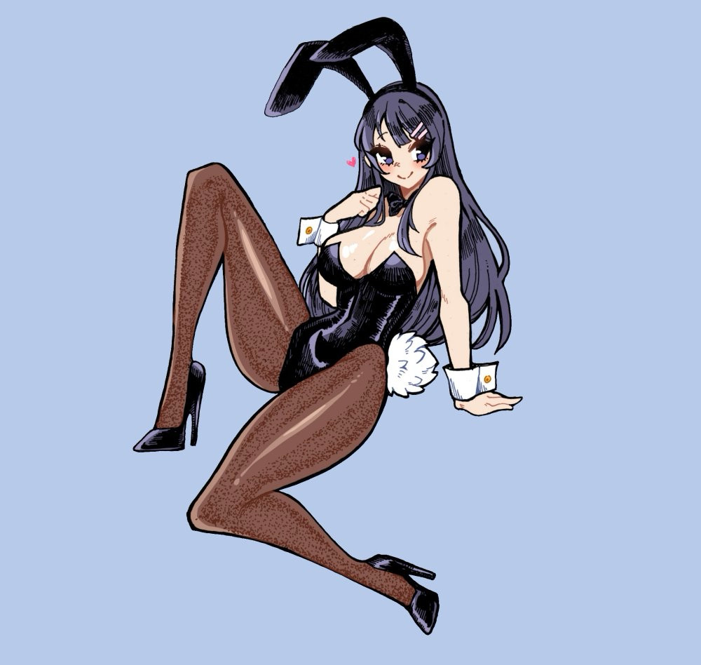 1girls black_bowtie black_bunny_ears black_bunnygirl_costume black_bunnysuit black_footwear black_hair black_hair_female black_hairband black_high_heels black_leotard black_shoes black_topwear blue_background bowtie brown_legwear brown_pantyhose brown_stockings bunny_ears bunny_tail bunnygirl bunnygirl_outfit busty busty_female busty_girl busty_teen closed_mouth_smile crystalsugarstars curvaceous curvaceous_body curvaceous_female curvaceous_figure curvaceous_hips curvaceous_teen curvaceous_thighs curvy curvy_body curvy_female curvy_figure curvy_hips curvy_teen curvy_thighs female footwear hairband heart high_heels high_resolution high_school_student highres hourglass_figure lean_body lean_figure legwear leotard narrow_waist pantyhose purple_eyes purple_eyes_female sakurajima_mai school_girl seishun_buta_yarou_wa_bunny_girl_senpai_no_yume_wo_minai shoes simple_background slender_body slender_waist slim_girl slim_waist smile smiley_face smiling smiling_at_viewer smirk stockings teen_girl teenage_girl teenager thin_waist topwear white_wrist_cuffs wide_hips wrist_cuffs young_female young_woman