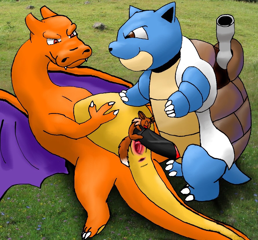 blastoise charizard eevee furry furry_only interspecies nintendo pokemon pokemon_(species) video_games