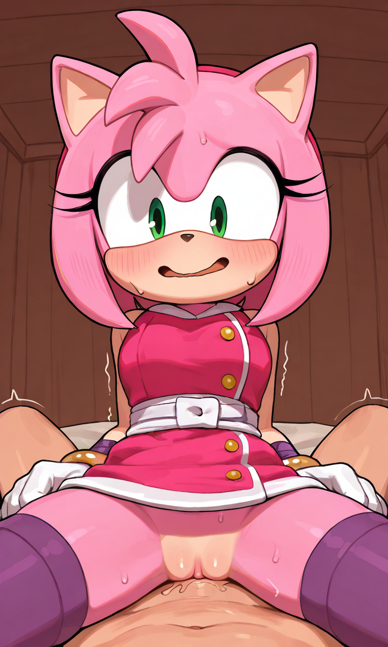 ai_generated amy_rose mobian_(species) pixai sillysailor sonic_(series) sonic_boom