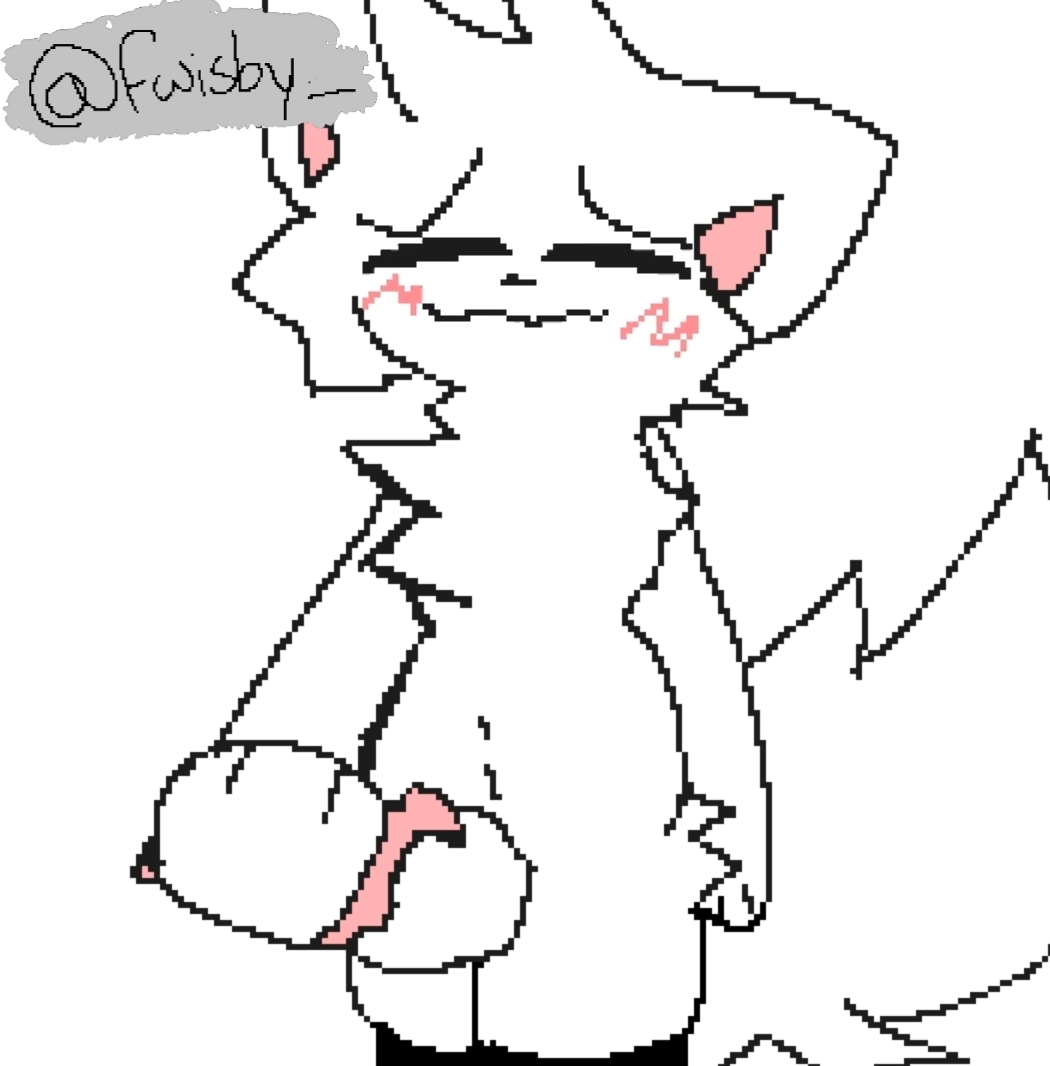 2d :3 blush boykisser cum ejaculation femboy fluffy fluffy_hair fluffy_tail furry furry_ears furry_male furry_only grey_cum knot masturbation no_sound paws silly_cat_(mauzymice) small_penis solo stockings tail thick_thighs white_fur