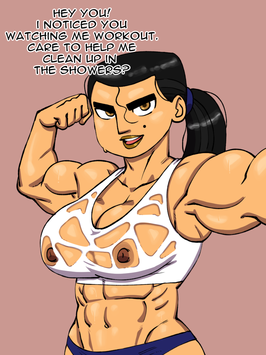 2d athletic athletic_female black_hair brown_eyes busty darkeros13 eva_(tdi) female female_focus female_only hourglass_figure long_hair total_drama_island wide_hips