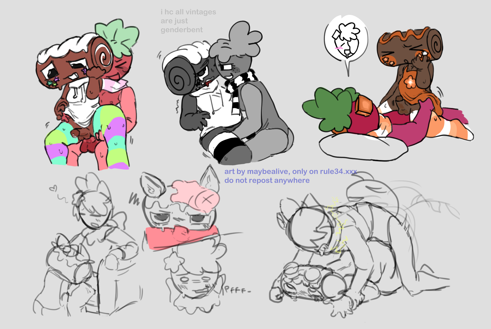 berry beast sprout, berry roll cosmo, blowjob, blowjob face, caramel drizzle cosmo, chocoberry sprout, cosmo (dandy's world), dandy's world, dandys world, dessertful scientist cosmo, doggy style, female/female, fingering, genderbent, male, male focus, male penetrating male, male/male, maybealive, monster boy, object head, salted caramel sprout, self upload, sprout (dandy's world), unfinished, vintage cosmo, vintage sprout, yaoi