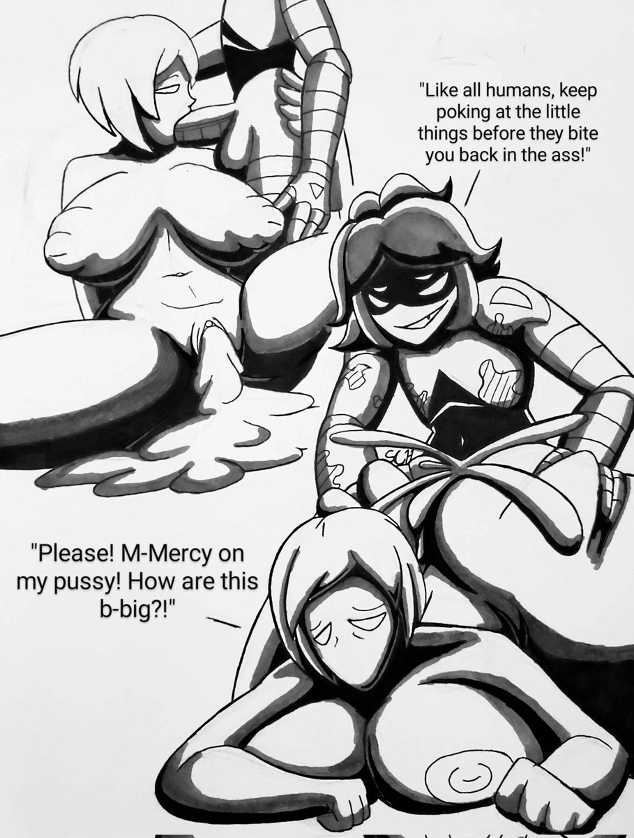 big breasts, breasts, cum in pussy, female, louisa elliot (murder drones), male, male/female, milf, murder drones, oc, pussy, schenry, tagme, worst company