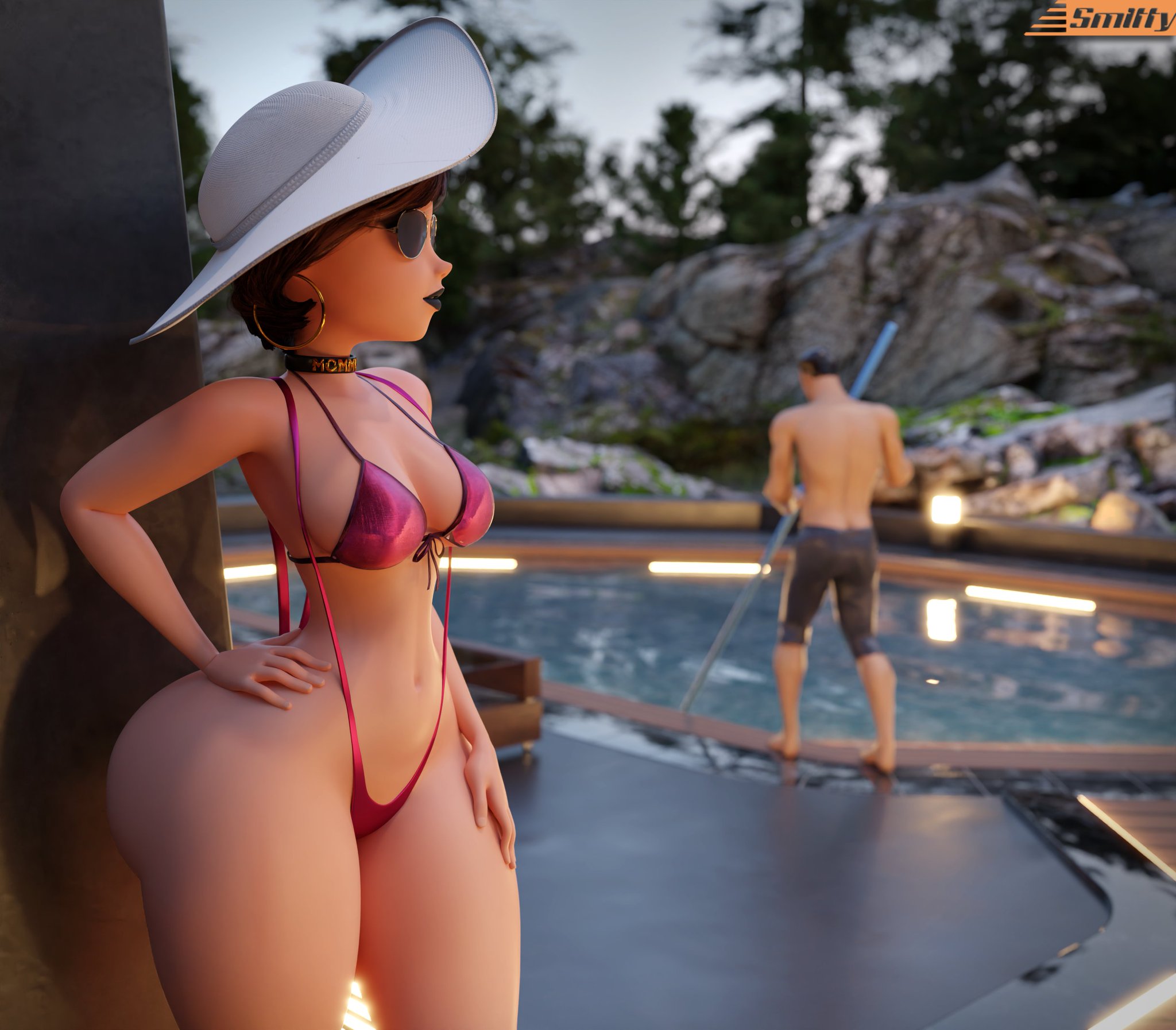 1girls, 3d, ass, big ass, big thighs, bikini, black lipstick, breasts, brown eyes, brown hair, bust, busty, chest, choker, curvaceous, curvy, curvy figure, disney, elastigirl, female, female focus, hazel eyes, helen parr, hero, heroine, hips, hourglass figure, huge ass, large ass, legs, light skin, light-skinned female, mature, mature female, milf, mommy kink, mother, pixar, pixar mom, slim waist, slut collar, smitty34, superhero, superheroine, the incredibles, thick, thick hips, thick legs, thick thighs, thighs, voluptuous, voluptuous female, waist, wide hips, wide thighs