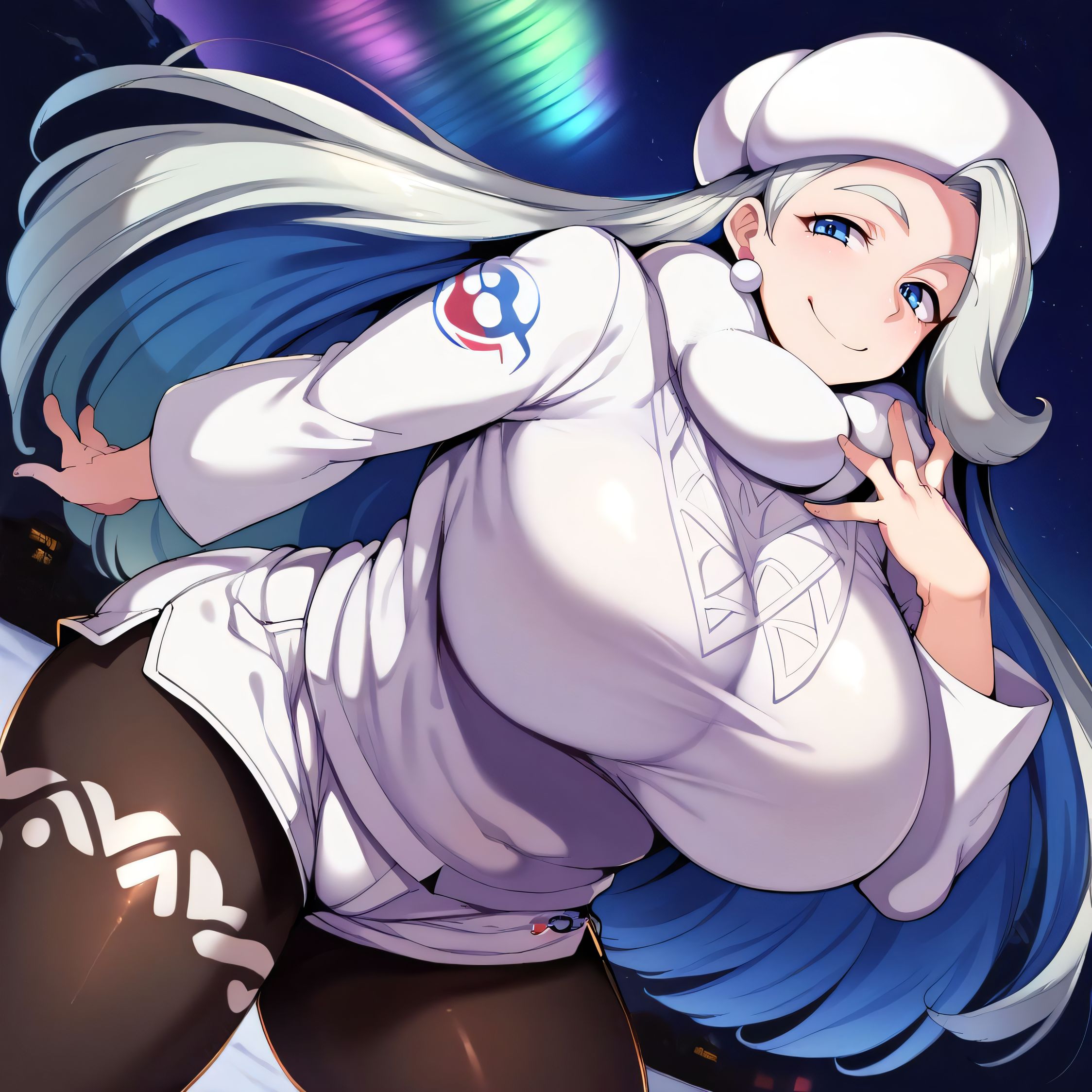 1girls, ai generated, alternate breast size, big breasts, breasts, busty, castle12, curvaceous, curvy, curvy body, curvy female, curvy figure, female, huge breasts, large breasts, melony (pokemon), nipples, pokemon, sweat, sweating, sweaty, sweaty body, sweaty breasts, thick thighs, thighs, venus body
