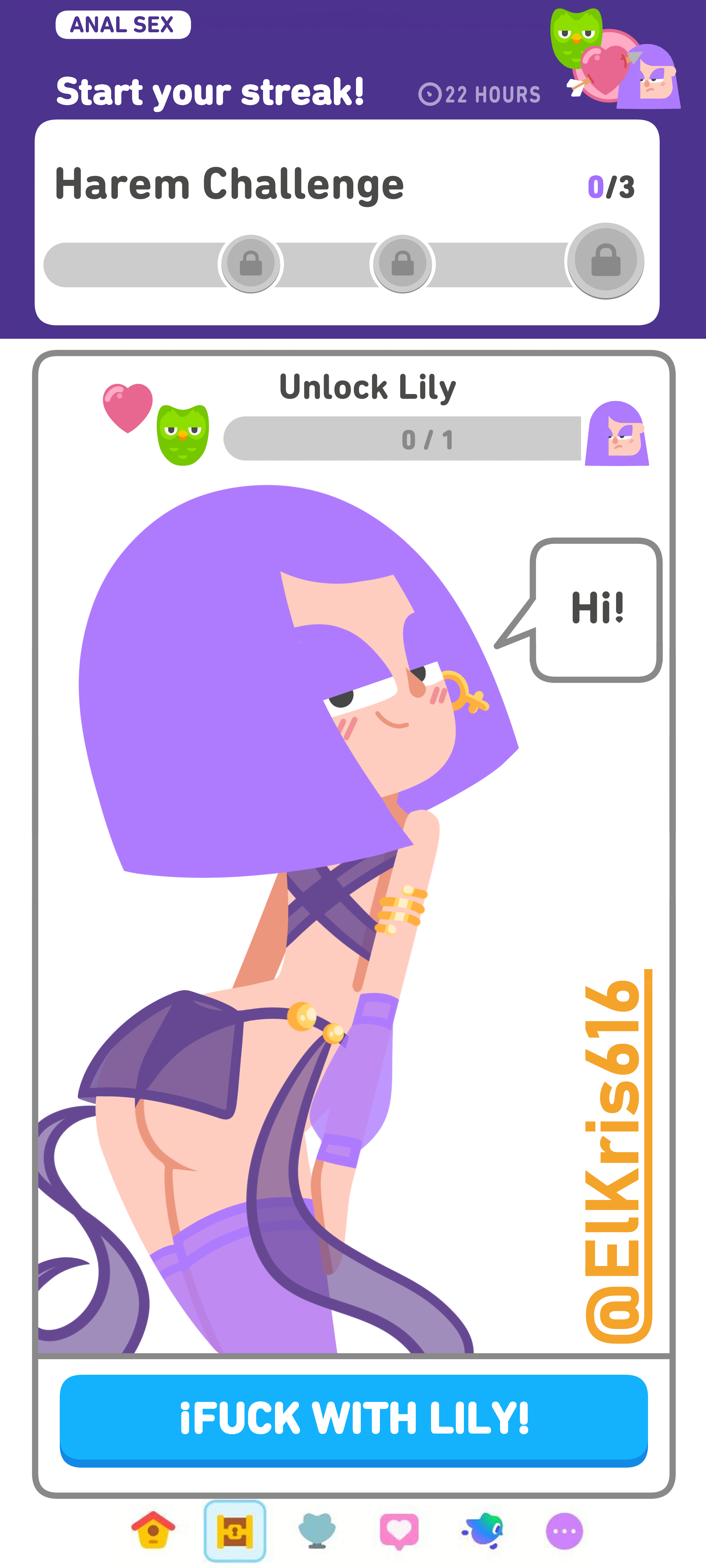 1girls, blush, duolingo, elkris616, female, lily (duolingo)