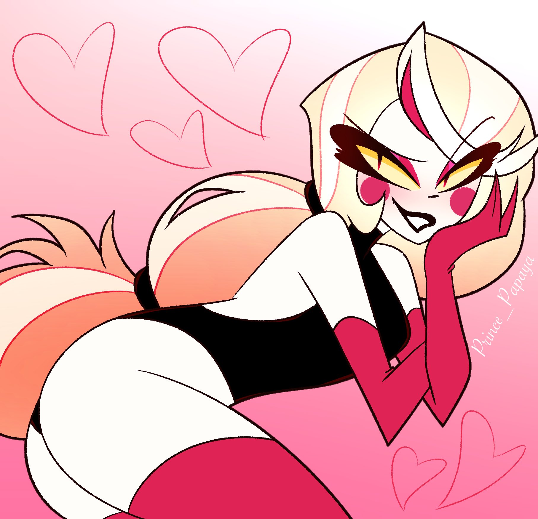 charlie morningstar (hazbin hotel), hazbin hotel, prince papaya, sexy, tagme