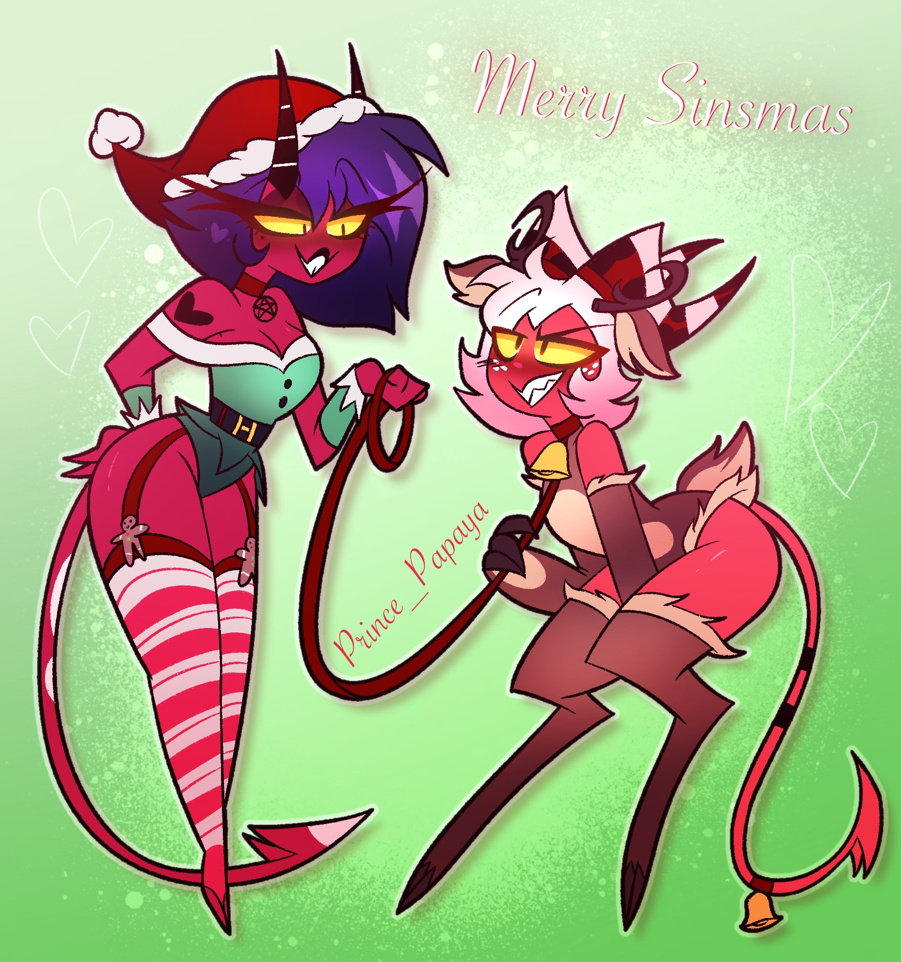 helluva boss, millie (helluva boss), moxxie (helluva boss), prince papaya, sexy, tagme