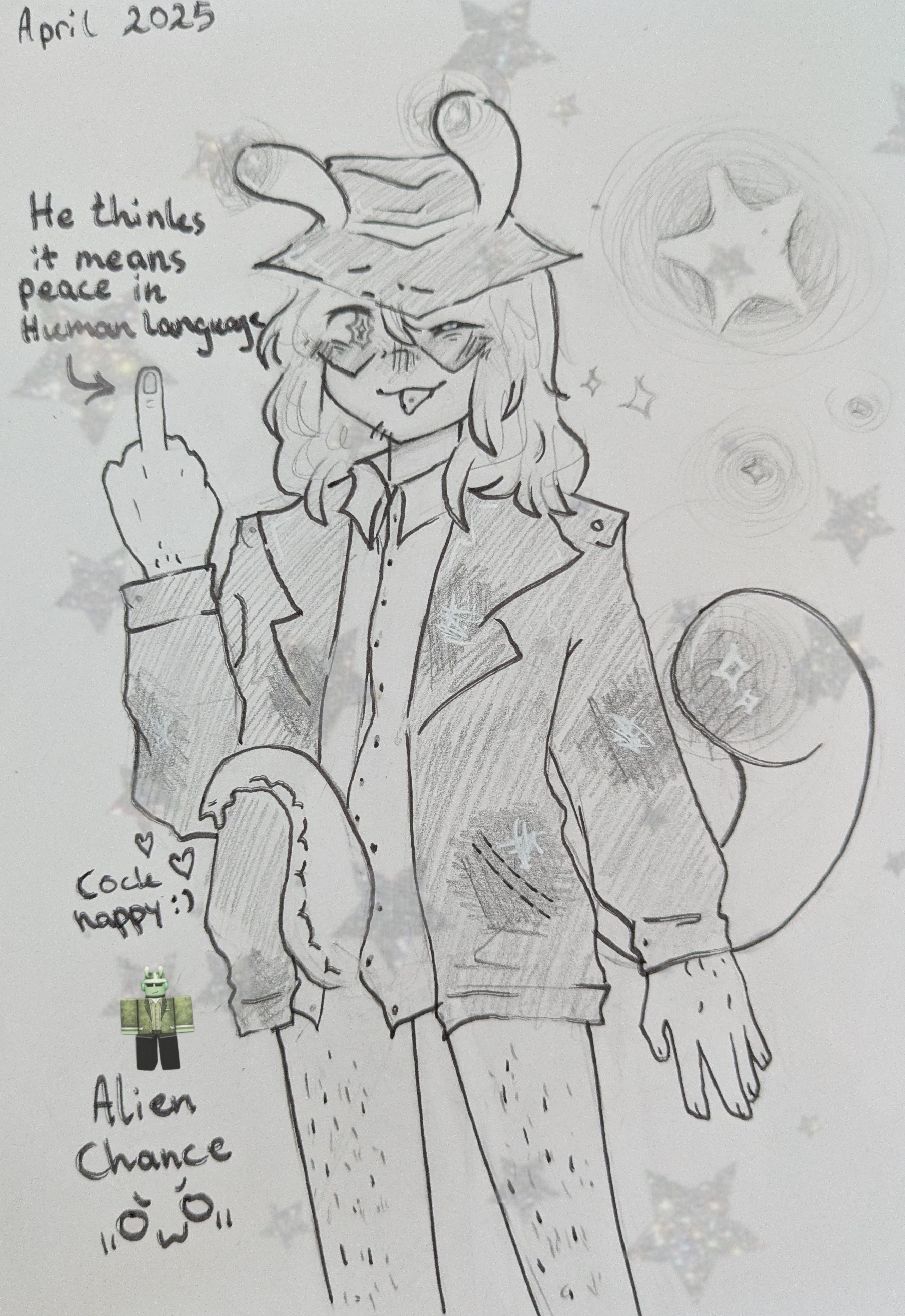 1boy, 2025, alien, alien chance (forsaken), chance (forsaken), forsaken (roblox), horny, limewhiskyy, male, male only, owo, reference image, roblox, roblox game, robloxian, self upload, solo male, tagme