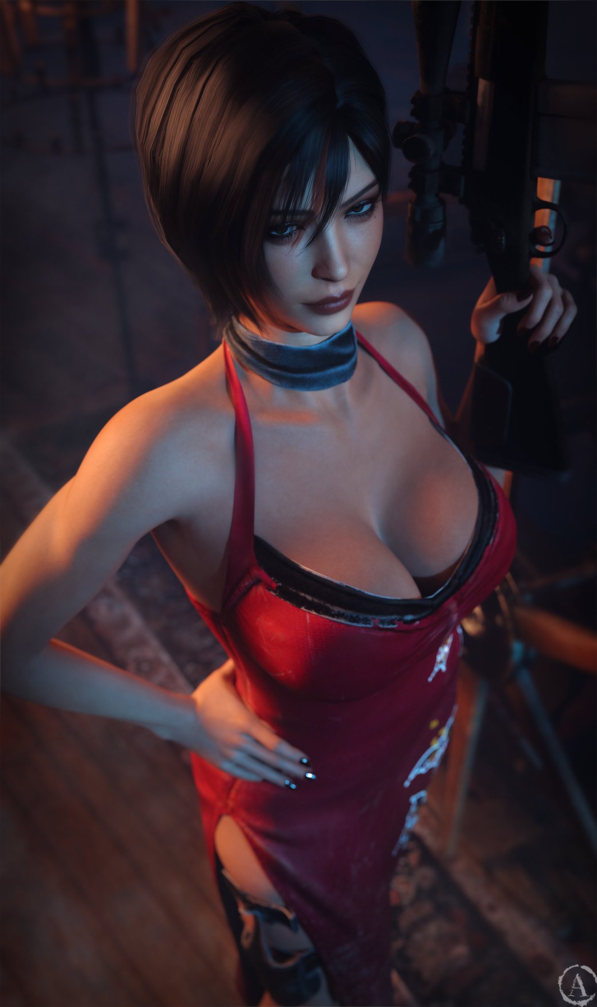 1girls, 3d, ada wong, alf3d, ass, big ass, big breasts, breasts, curvaceous, curvy, curvy figure, female, hips, hourglass figure, light skin, light-skinned female, mature, mature female, resident evil, resident evil 2, resident evil 4, slim waist, thick, thick hips, thick legs, thick thighs, thighs, voluptuous, waist, wide hips