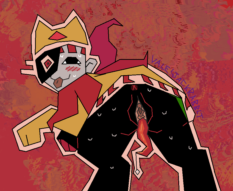 animal_humanoid anthro anus ass blush blush_lines blush_stickers bodily_fluids digital_media_(artwork) digitigrade dream_bbq ena:_dream_bbq ena_(series) ena_dream_bbq felid felid_humanoid feline feline_humanoid female futanari genitals herm humanoid humanoid_genitalia humanoid_pussy intersex jackrabbit_(artist) mammal mammal_humanoid microsoft_paint_(artwork) penis prehensile_penis presenting presenting_hindquarters pussy signature slug_penis solo sweat sweatdrop sweaty_butt taski_maiden_(ena)
