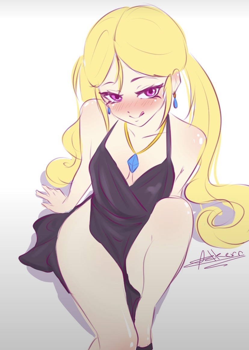 1girls, black heels, brawl stars, dress, female only, heels, solo, solo female, starr nova (brawl stars), tagme
