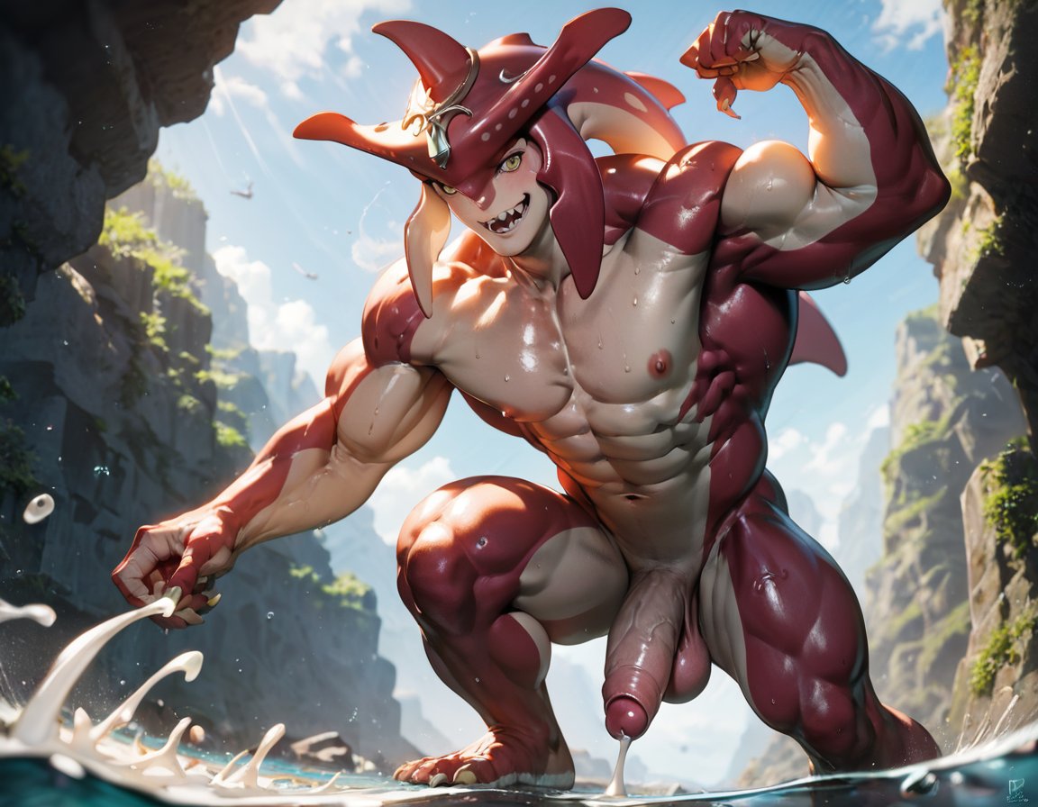 1boy abs ai_generated anthro balls bara big_balls big_muscles big_nipples big_pecs big_penis booster_rex breath_of_the_wild cum cum_drip cum_everywhere cumshot daddy dilf ejaculation erect_nipples erection fishman foreskin gay huge_balls huge_cock huge_muscles huge_nipples huge_pecs hunk hyper hyper_balls hyper_penis kissing male male_only marine multicolored_body muscular muscular_anthro muscular_male navel nipples nude orgasm pecs penis red_body sidon_(zelda) solo the_legend_of_zelda white_body zora