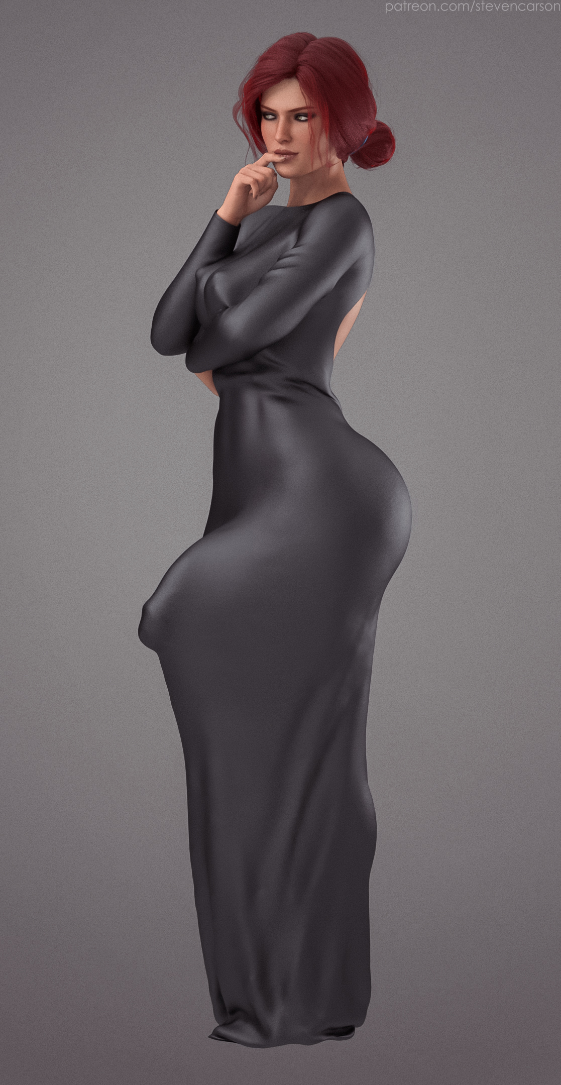 1futa, 3d, ass, bottomless skirt, breasts, bulge, cameltail, cd projekt red, curvy, erect nipples, erection under clothes, erection under skirt, futa only, futanari, half-erect, huge breasts, huge cock, huge penis, intersex, large ass, looking away, nipple bulge, nipples, penis, penis bulge, penis under clothes, penis under skirt, realistic, skirt, skirt lift, solo, solo futa, stevencarson, tenting, the witcher (series), the witcher 3: wild hunt, triss merigold, wide hips