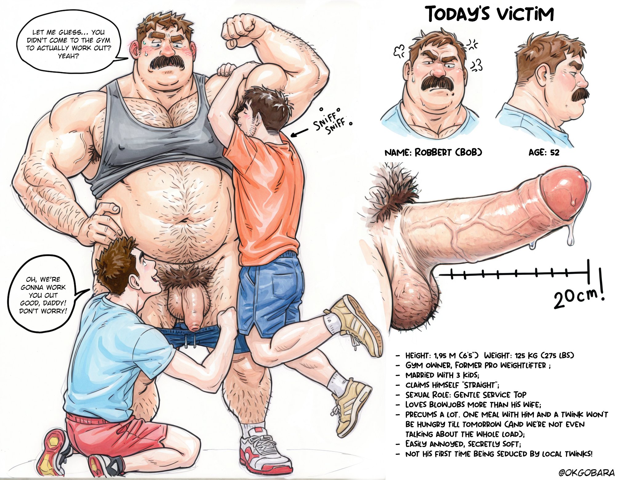 3boys, abs, ai generated, big dom small sub, big penis, dad bod, daddy, daddy kink, dilf, english, english text, erect penis, erection, facial hair, foreskin, gay, gay sex, hairy, hairy armpits, hairy chest, hairy legs, hairy male, horny, huge cock, large penis, male only, moustache, muscular, muscular male, nude, nude male, okgobara, pecs, pleasure face, pubic hair, text, thick penis, veiny penis, yaoi