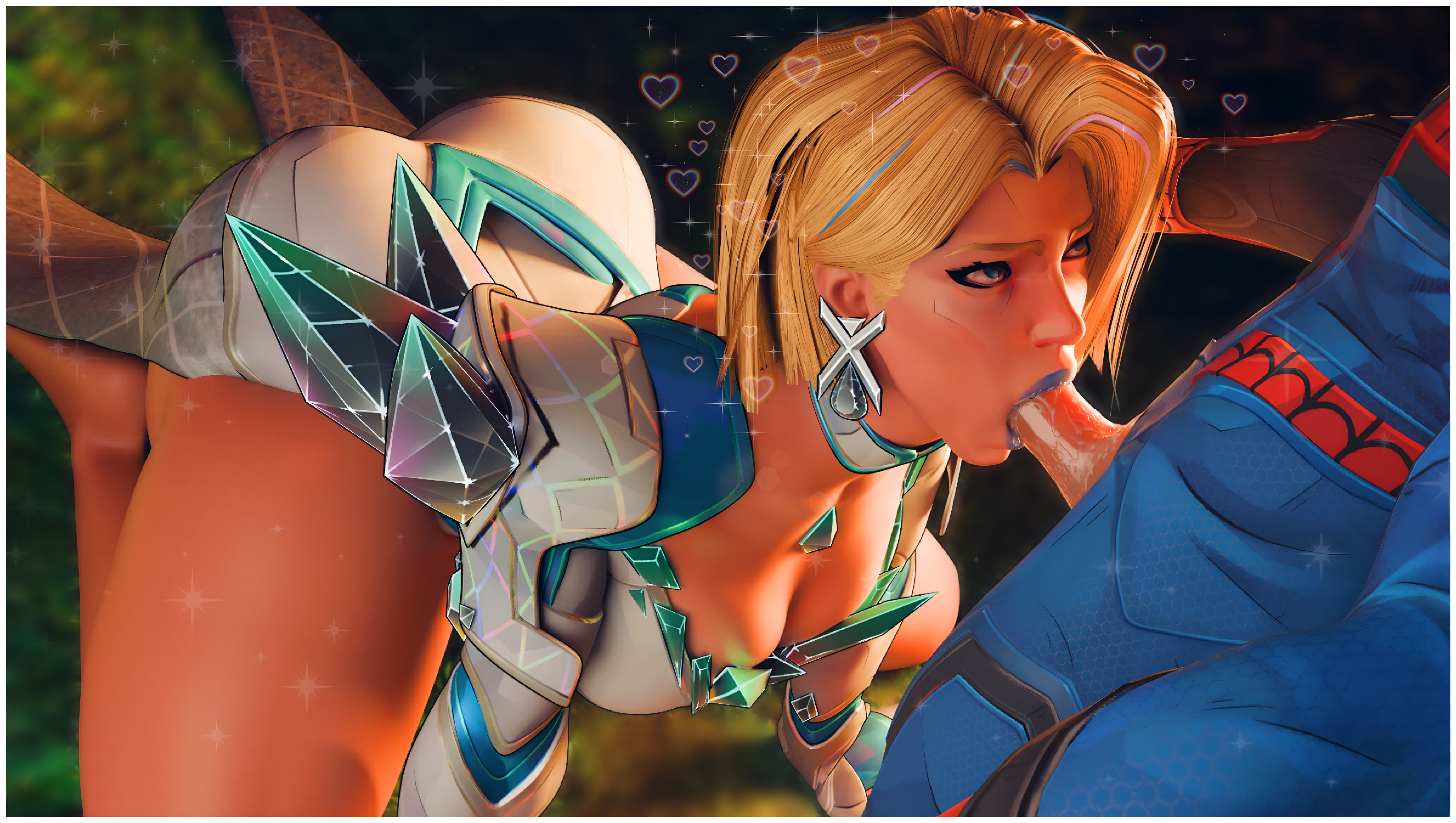 3d, blonde female, blonde hair, blue lipstick, bob cut, caucasian, caucasian female, caucasian male, deepthroat, emma frost, emma frost (marvel rivals), female, male, marvel, marvel comics, marvel rivals, oral, skywalkinace, spider-man, spider-man (marvel rivals), spit