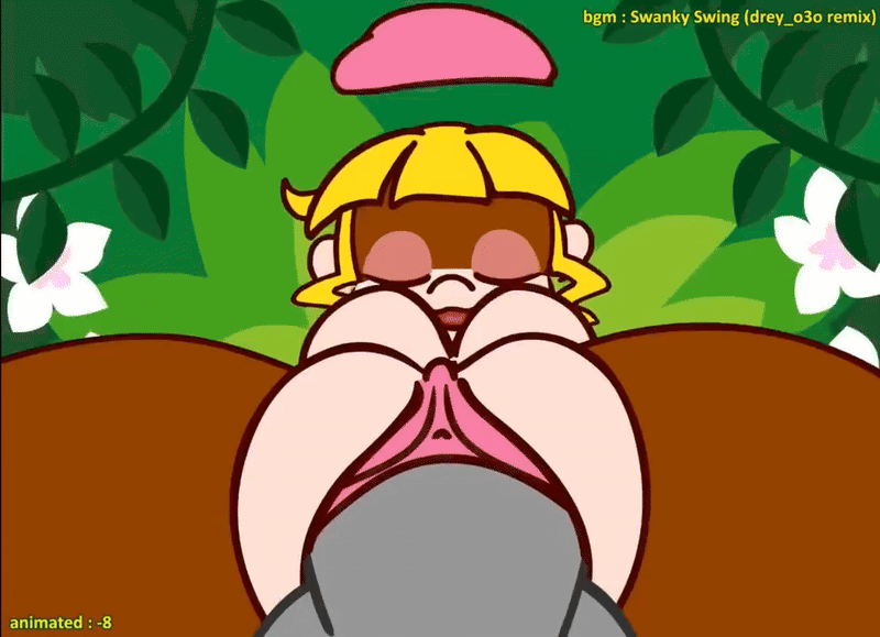 1boy 1girls 2021 20s animated anthro anthro_on_anthro blonde_hair bouncing_breasts breasts dixie_kong dixie_kong_animation_(minus8) doggy_style donkey_kong_(series) donkey_kong_country female flowers green_eyes hat human_on_anthro jungle large_breasts long_hair male midriff minus8 minuspal monkey monkey_girl nintendo ponytail pussy_grip rareware sex stars tagme underboob vaginal_penetration
