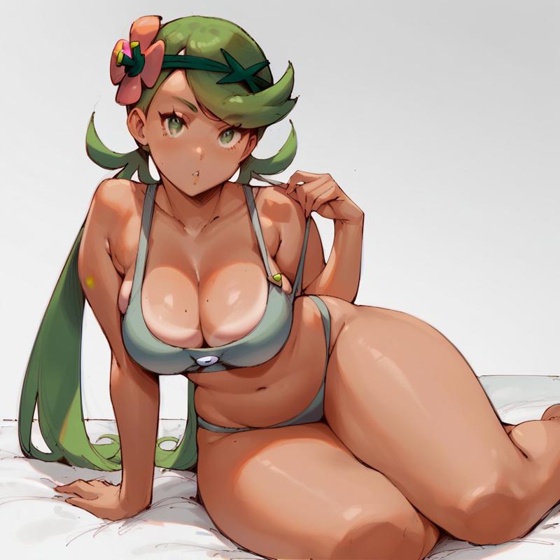 1girls, ai generated, ass, curvy, female, female only, joabond, laying down, mallow (pokemon), on bed, pokemon, seductive, seductive eyes, seductive look, seductive pose, seductive smile, sexy, solo, thick ass, thick thighs, thighs, wide hips